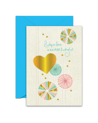 Greeting Card - GC2916-HAL012 - Lucky in Love is the Best luck of all.